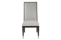 Cherry Wood Fabric Dining Room Chair