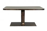 Modern Wood Metal Dining Table